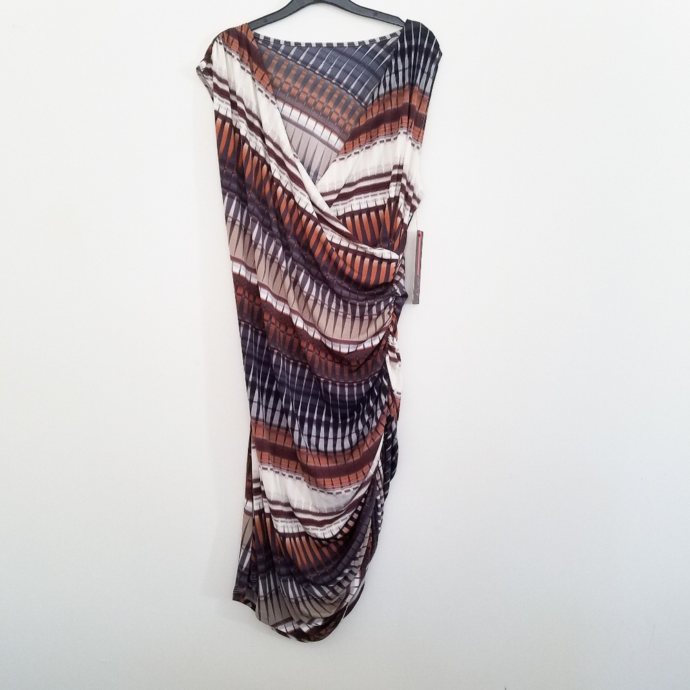 LAST CHANCE Sofia Vergara  Faux Wrap Sleeveless